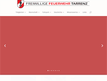 Tablet Screenshot of feuerwehr-tarrenz.at